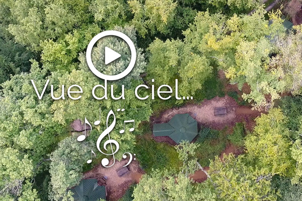 vidéo Yourte-and-Spa vue du ciel