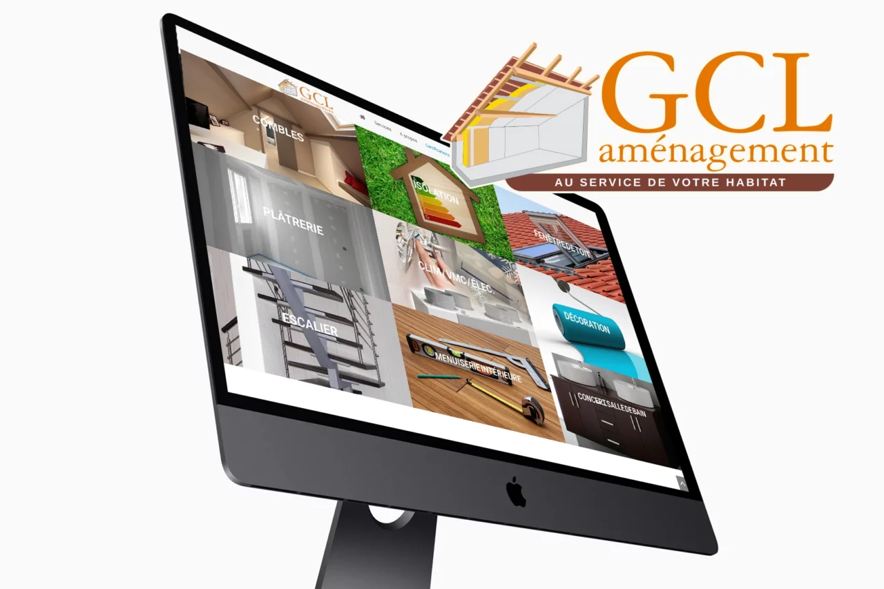 GCL Aménagement identité et webdesign site
