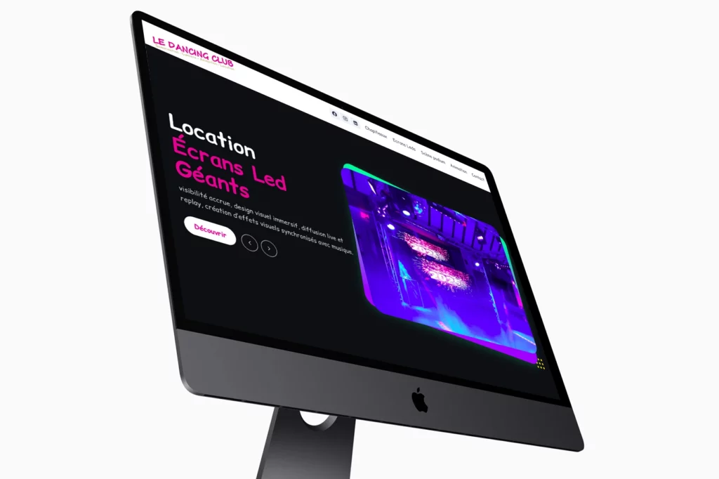 Refonte du site le Dancing Club