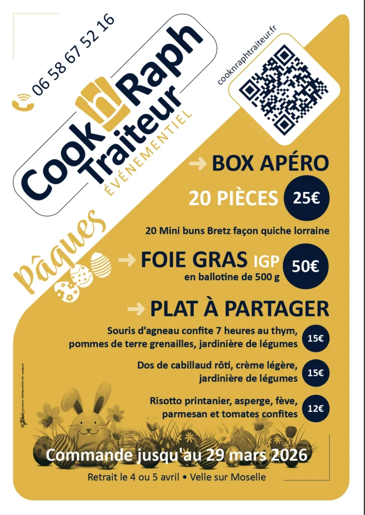 CooknRaphTraiteur Design flyer